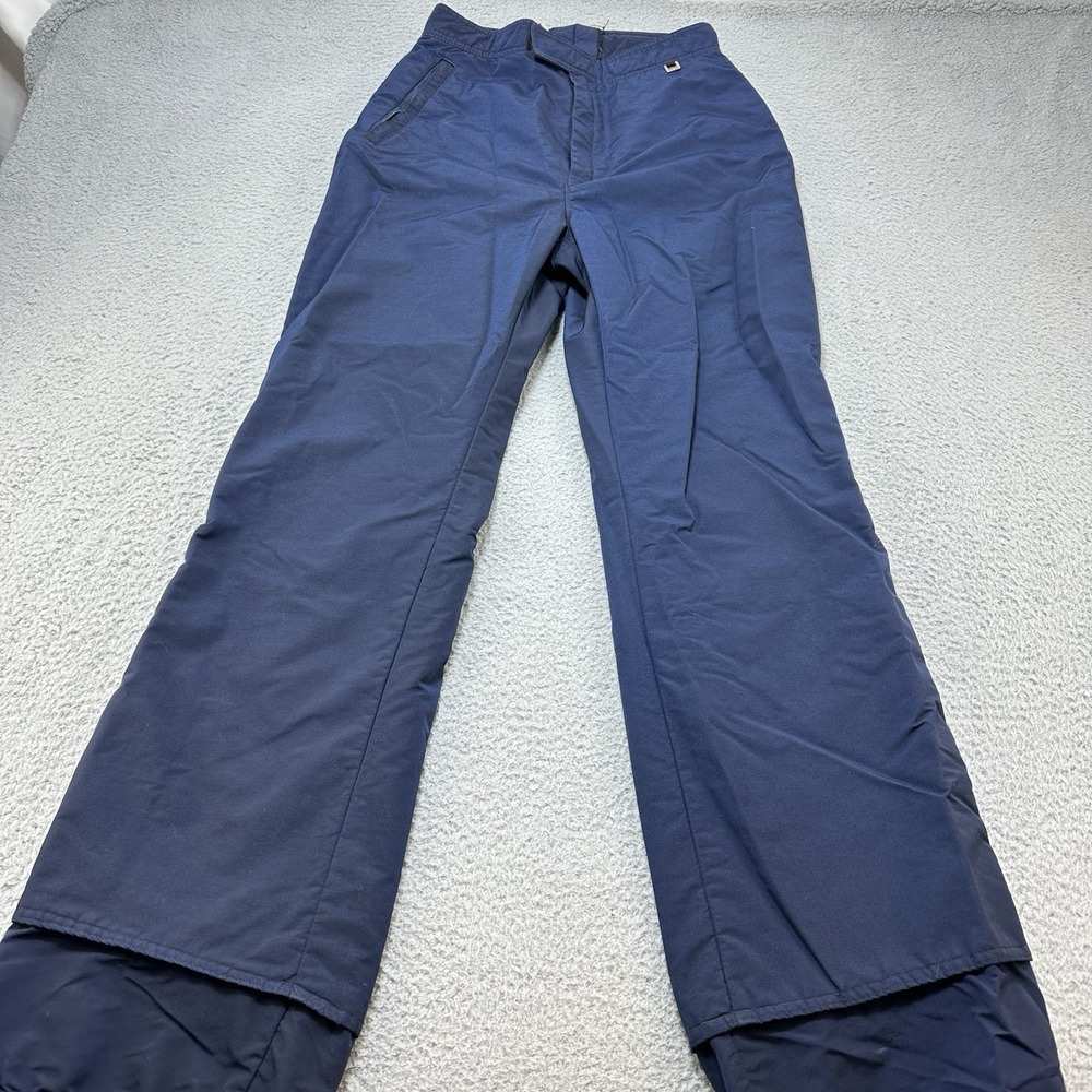 Vintage Roffe Ski Pants Ladies Cornice Style #1235 Navy‎ Blue Size 12 Regular